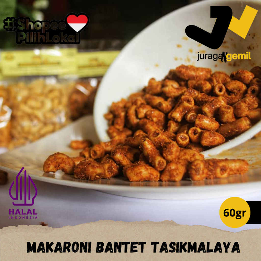 

60gr Makaroni Bantet Cap Koki Rasa Original, Pedas & Extra Pedas