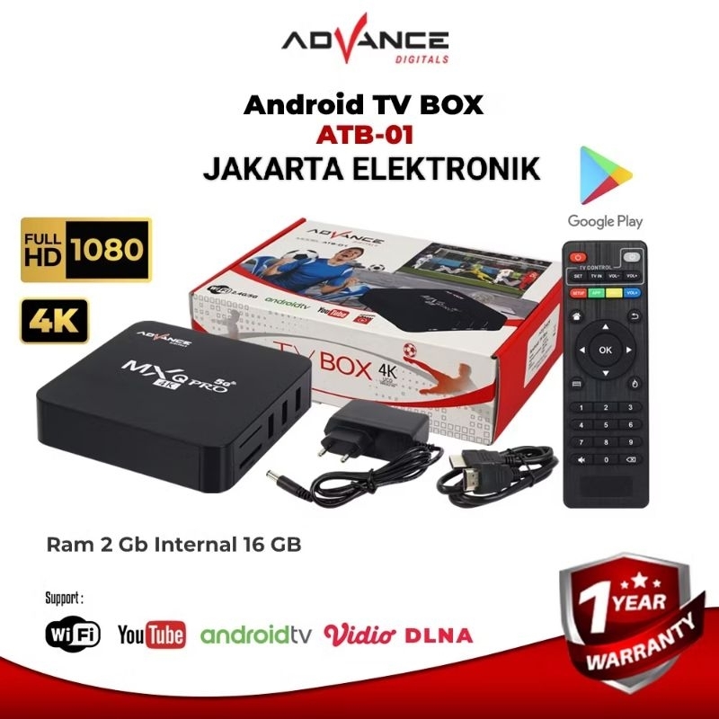 ADVANCE ANDROID TV BOX MXQ PRO 4K 2+16GB ATB-01