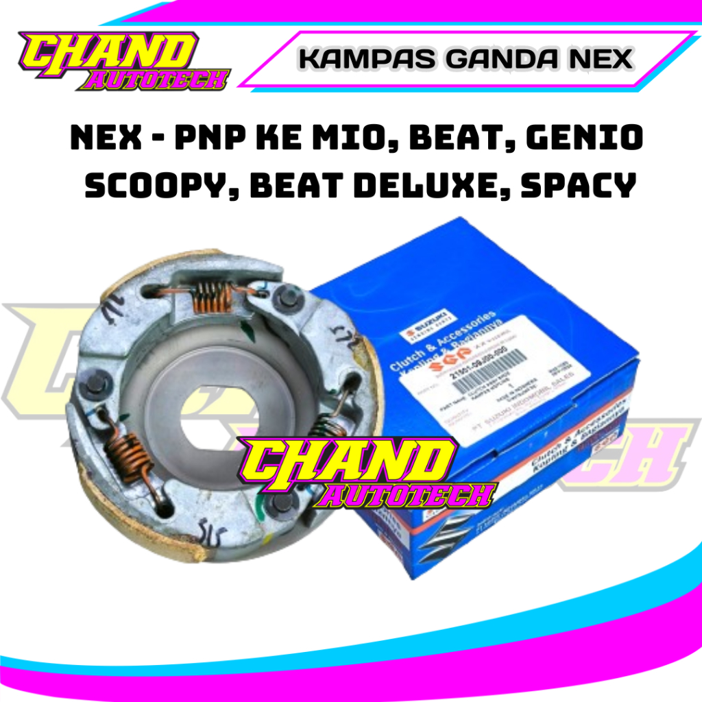 Kampas Ganda Assy Suzuki Nex Asli SGP 21501-09J00-000 Kampas Ganda nex Original SGP Kampas Ganda Nex