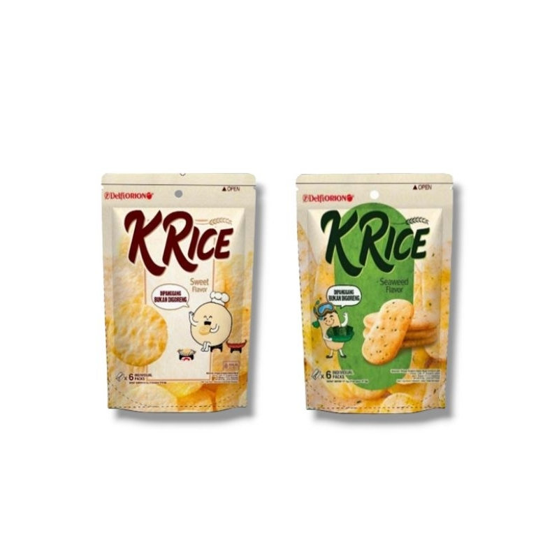 

K Rice 64.8gr 1 Pouch Isi 6 Sachet Delfi Orion Crackers