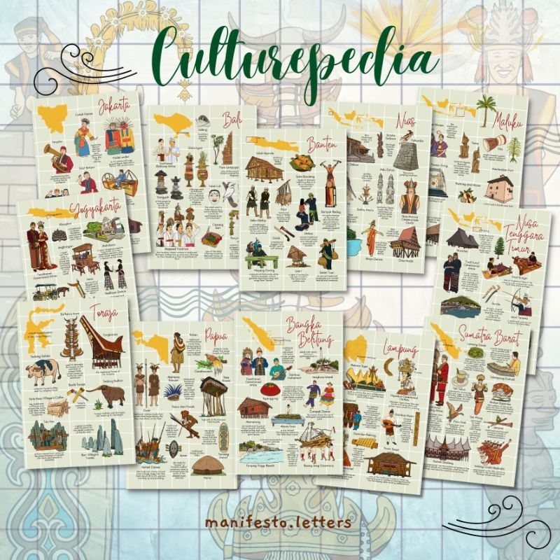 

Postcard Seri Culturepedia | Kartu Pos Adat Budaya | Suku Indonesia