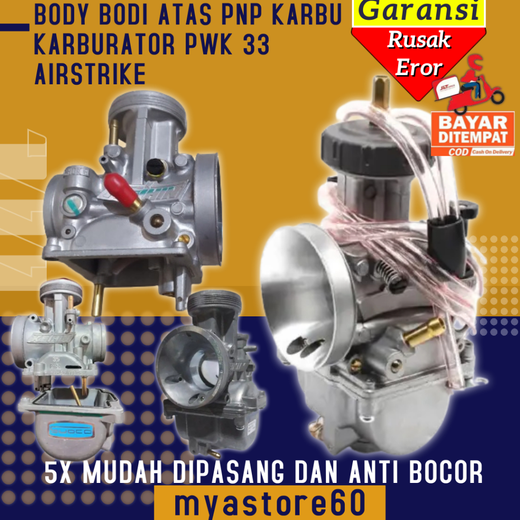 Rangka Bodi Body Badan Atas Karburator Karbu Carburator Carbu Karbulator PWK33 Airstrike PWK 33 AIRS