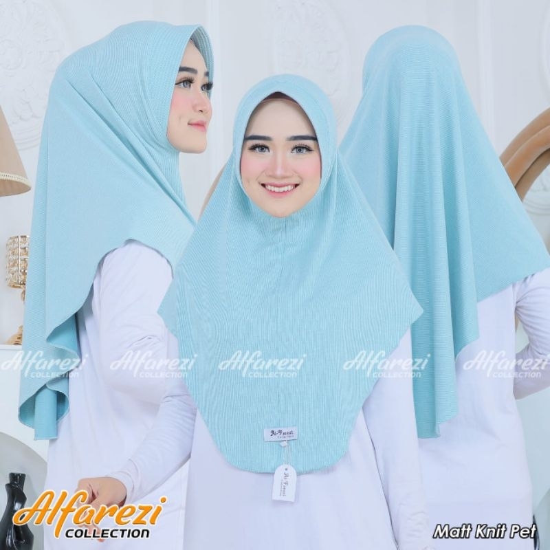 Hijab bergo ped malay ouval jersey kenit