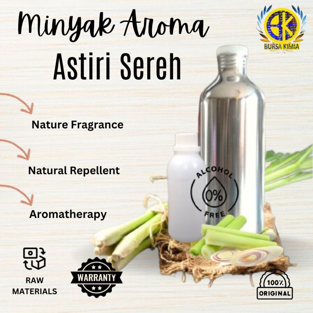 Minyak Astiri Sereh 1 Liter Minyak Sereh Wangi Murni Minyak Sereh Citronella Oil Tanpa Campuran