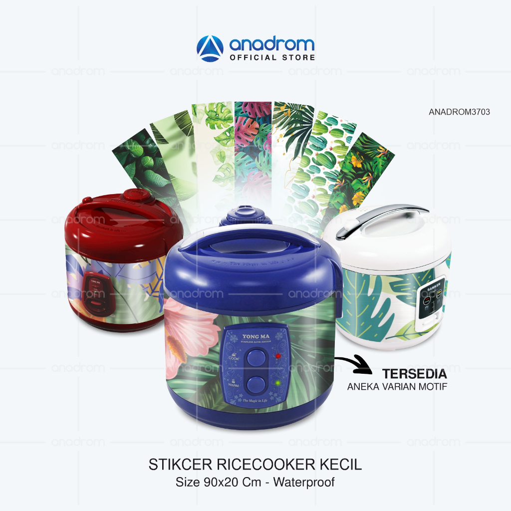 Sticker Ricecooker Kecil  | Sticker Magic Com | Sticker Ricecooker Aesthetic Motif Nature | Anadrom 