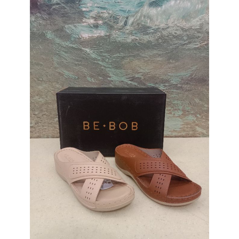 NEW ARRIVAL ❗Sandal Wanita Wedges Be Bob ori 100%