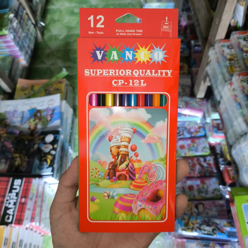 

Pensil warna panjang VANCO 12 warna