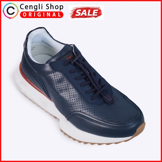 SEPATU SNEAKER EVERBEST PRIA ORIGINAL CASUAL BRANDED BIRU NAVY EMB2