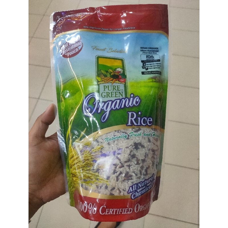 

Beras Organic Pure Green, Black Mix 1Kg