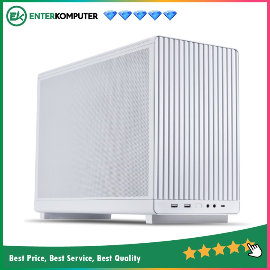 LIAN LI A3-mATX WHITE - Steel Mesh Panels - Stylish Micro-ATX Designed