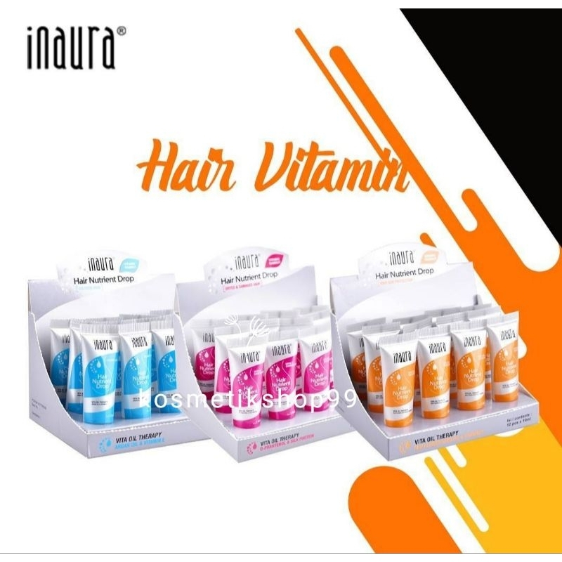 INAURA Hair Nutrient Drop - Vitamin Rambut Inaura - Vitamin Rambut - Hair Serum - Serum Rambut - Ina