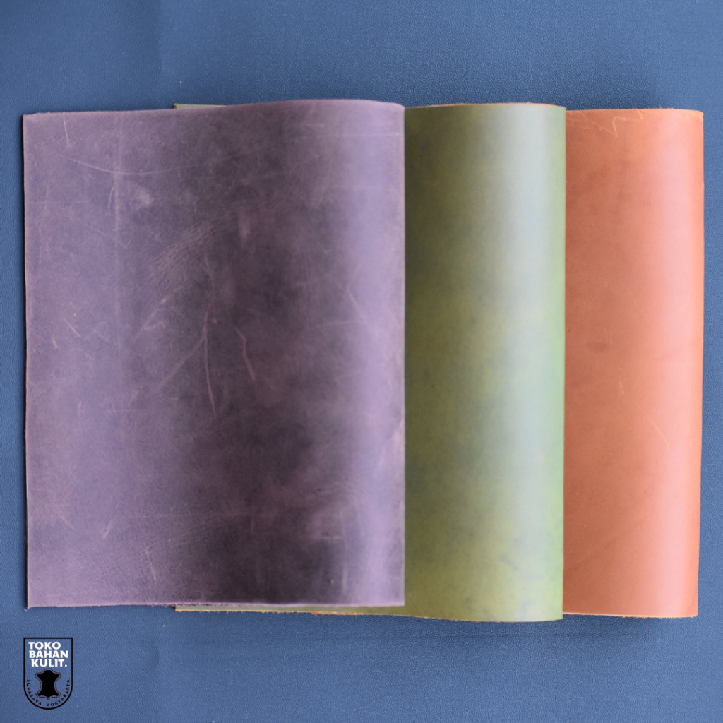 KULIT SAPI LEMBARAN CRAZY HORSE LEATHER  SHEET UKURAN A4 (21x30 cm)