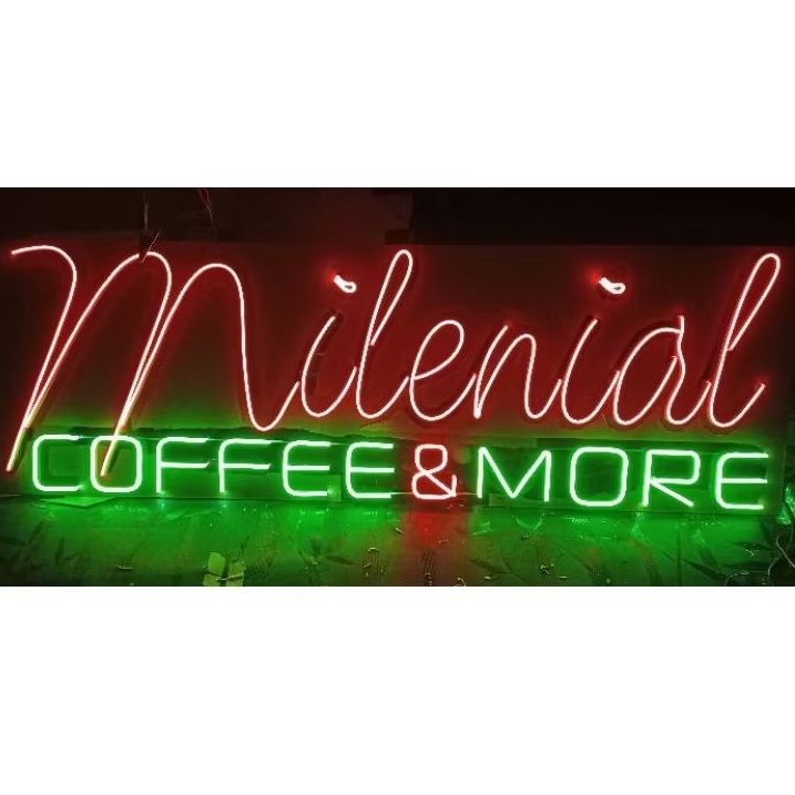 Lampu Neon Custom BISA INDOOR & OUTDOOR : Tulisan & Logo, Nama, Cafe, Resto, Salon, Butik, Galeri, S