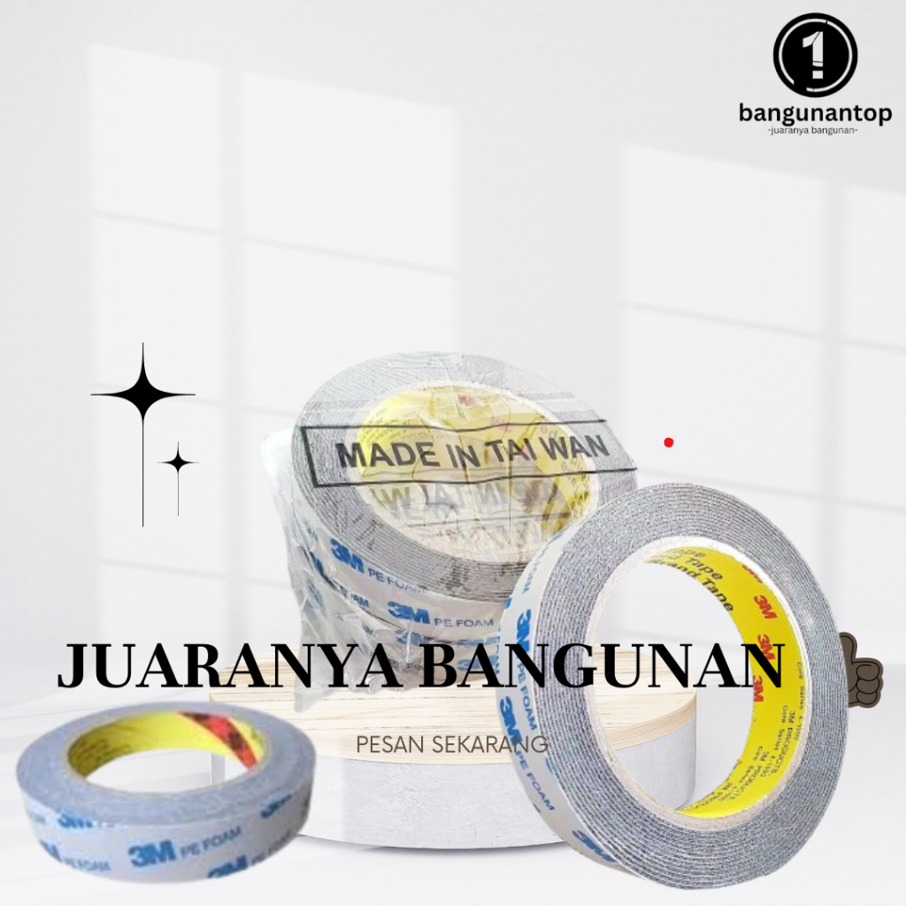 

Double Tape 1Inch putih 3M