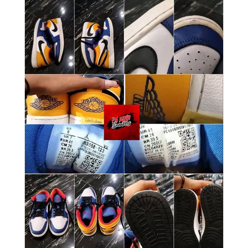 Nike Air Jordan 1 Low Royal Yellow Second