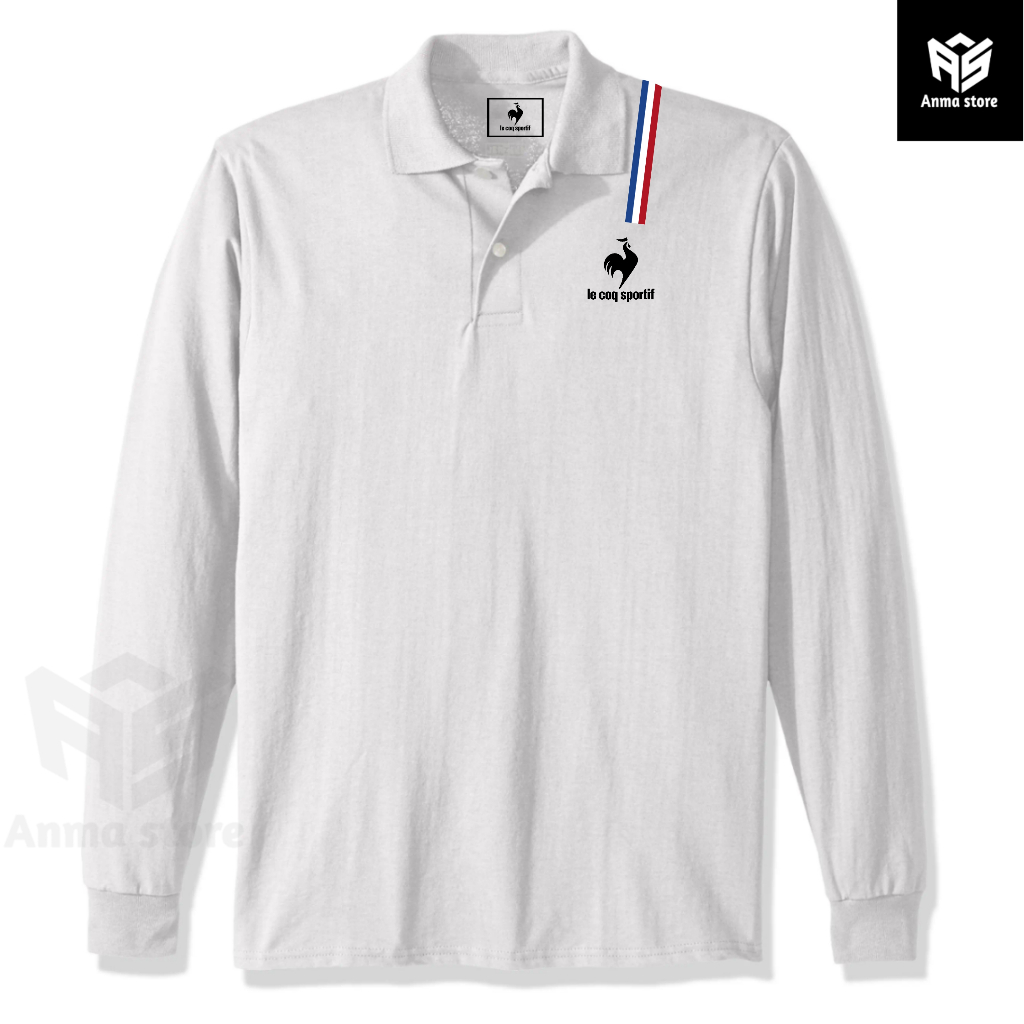 Kaos Kerah Polo shirt Lengan Panjang Le Coq Sportif Terbaru