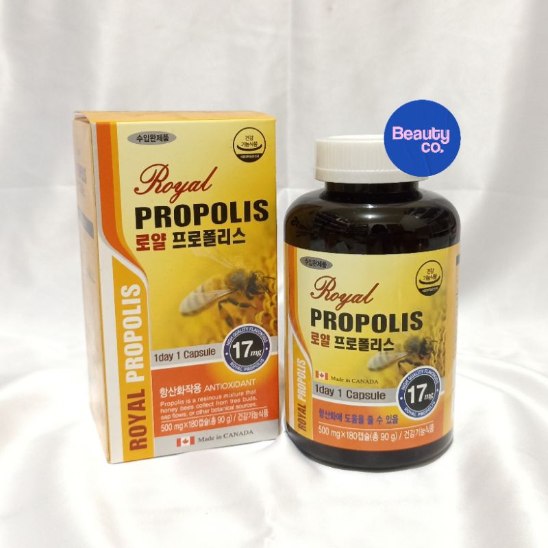 EXP APRIL 2025 - Royal Propolis 500mg x180 Capsules / Royal Jelly / Imunitas Flavonoid 17mg