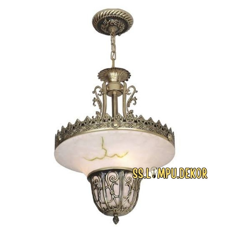 Lampu Gantung Klasik Modern Mewah Gold Hias balkon teras ruang tamu