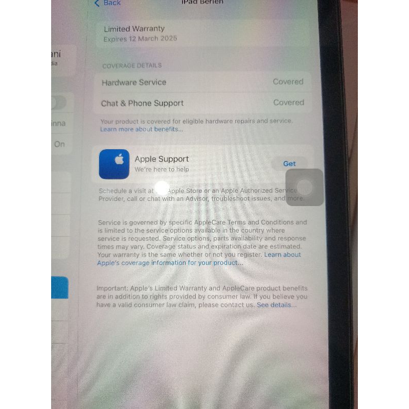 ipad 9 64Gb garansi internasional
