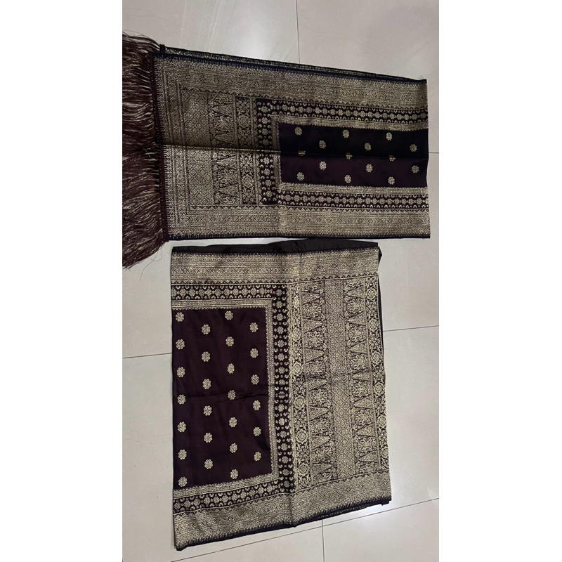 Preloved Songket Palembang - Coklat