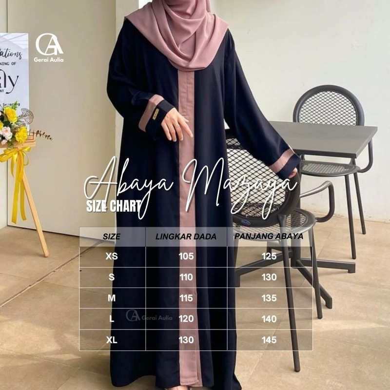 BIG SALE Abaya Mazaya Basic Dress Gerai Aulia - Abaya Basic Polos