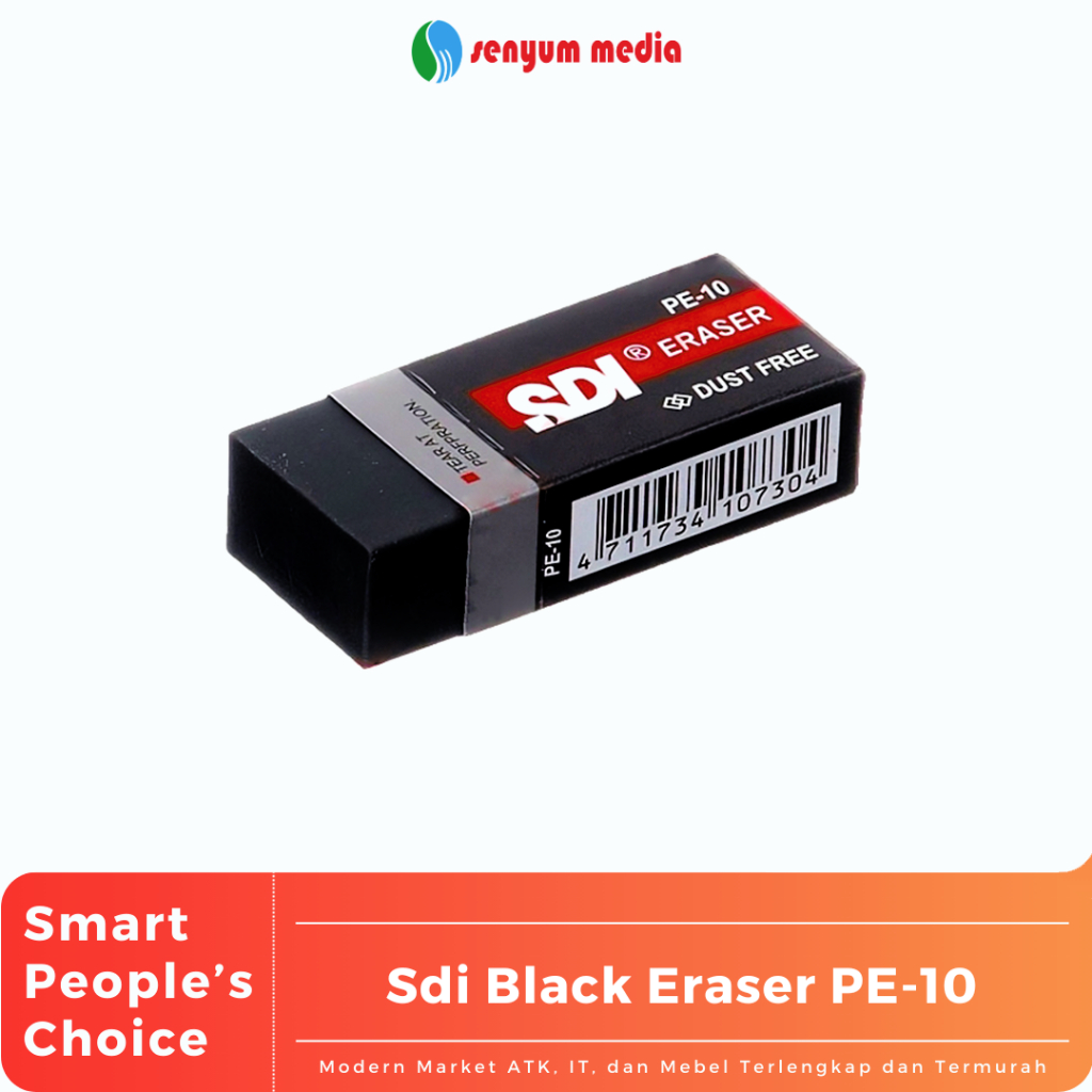 

Sdi Black Eraser PE-10 (1 Pcs) (S:PCS)