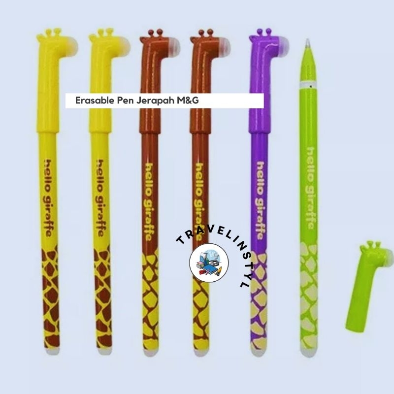 

Pulpen Hapus Unik - Pulpen Hapus Jerapah - Erasable Pen M&G