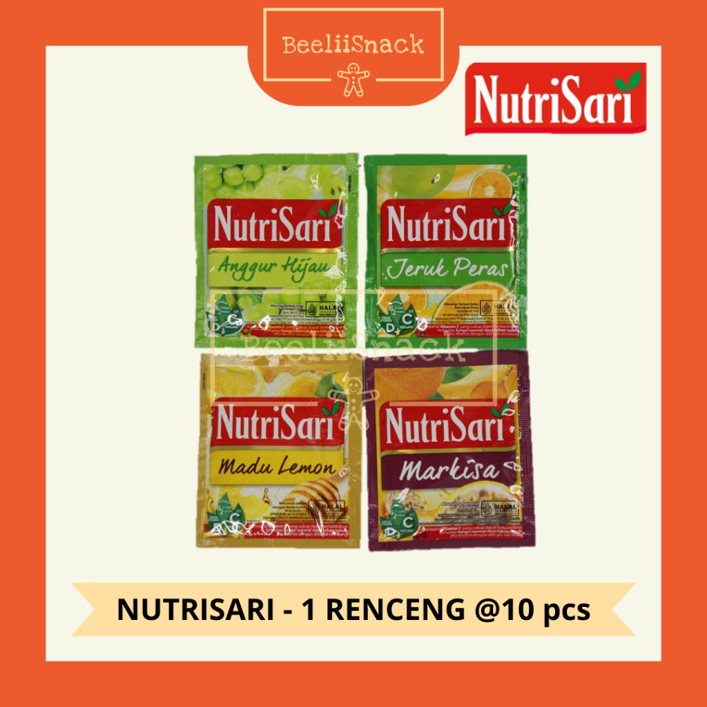 

MINUMAN NUTRISARI 1 RENCENG 10 SACHET