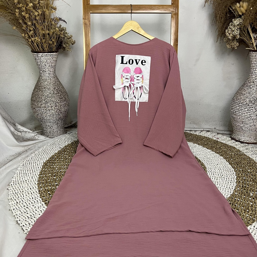 Thalia Tunik | Atasan Tunik Wanita Jumbo LD 130cm Crinkle Airflow