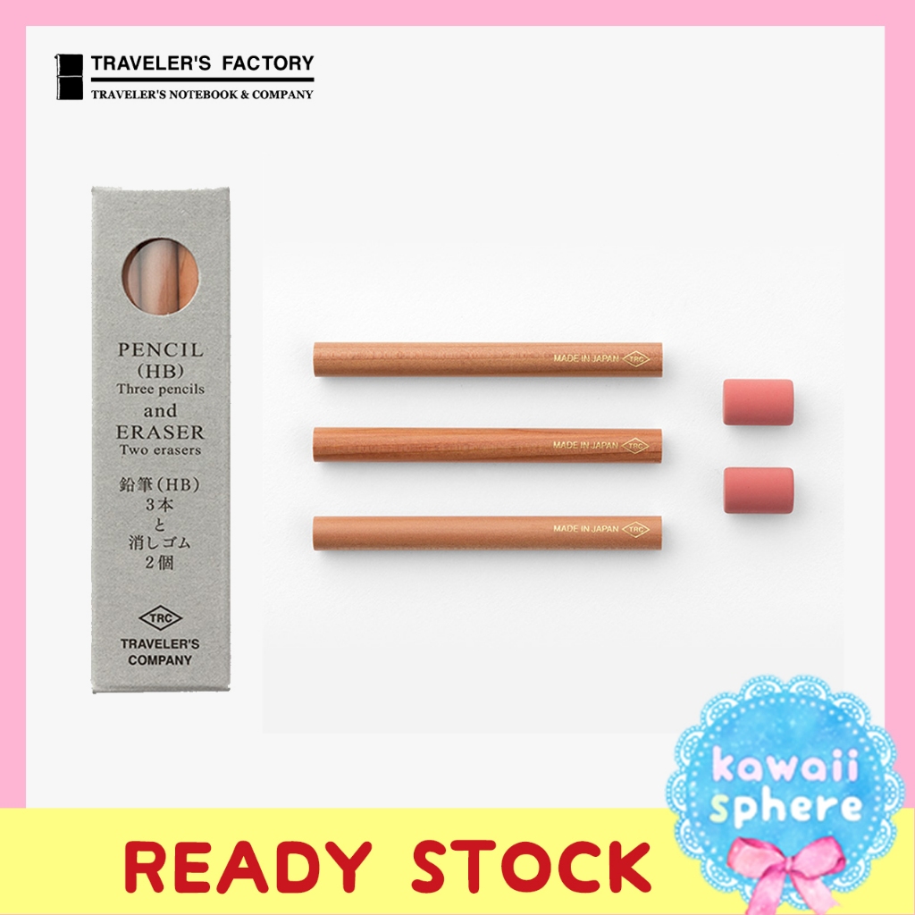 

Traveler's Factory Pencil Refill for TRC Brass Pencil | Refill Pensil dan Penghapus Travelers Notebook