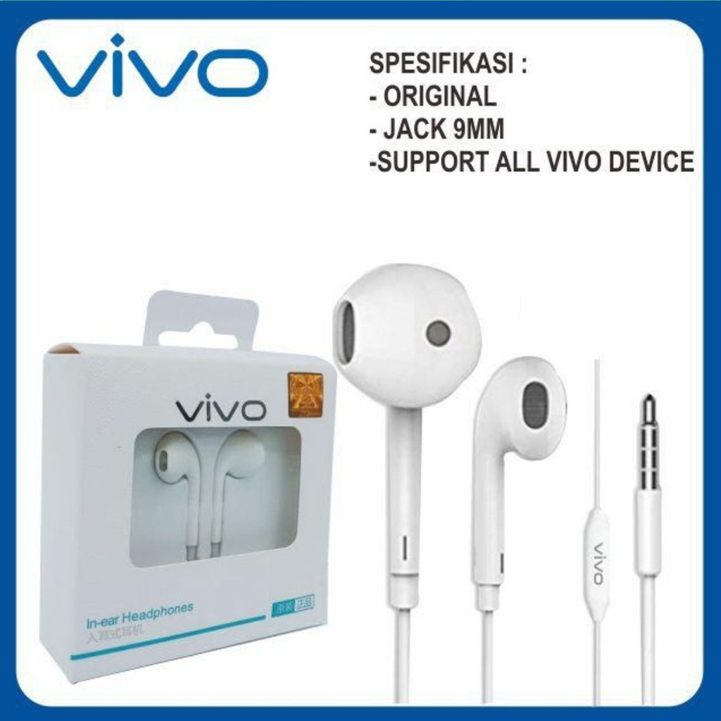 BM044 R11 Handsfree Headset Hf earphone Vivo original  Y15 Y12 Y11 Y17 Y30 V11 V15 V17 V17 PRO Y66 V
