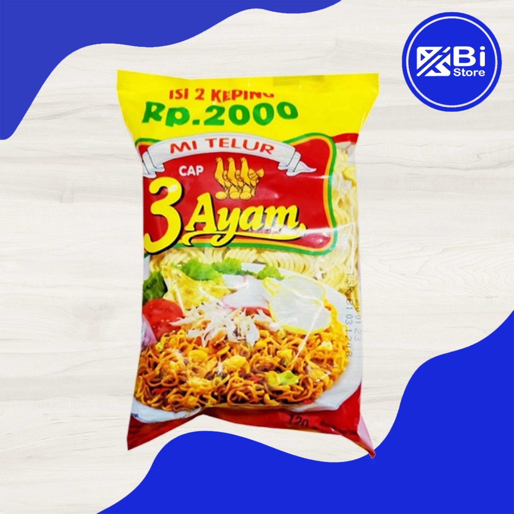

Mi Telur Cap 3 Ayam 110Gr
