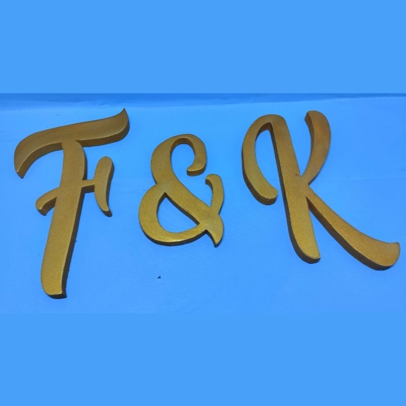 huruf kayu Dekorasi dinding, backdrop dekor pernikahan