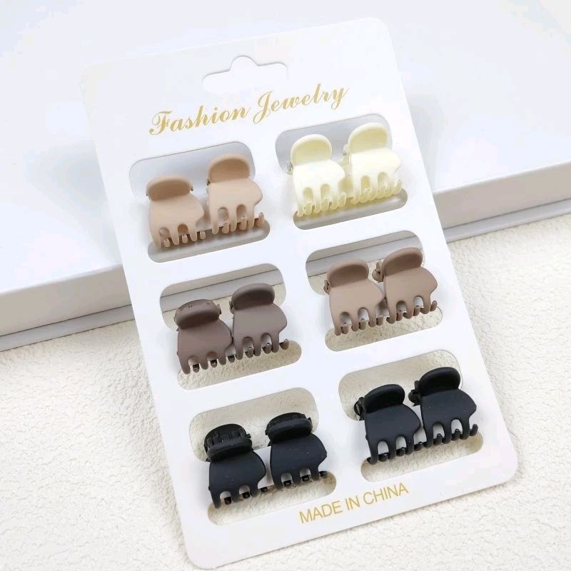 12PCS  Jepit Rambut Mini 1.5cm Import /Jedai Rambut Mini / Jepit rambut hair claw mini / Jepit Poni