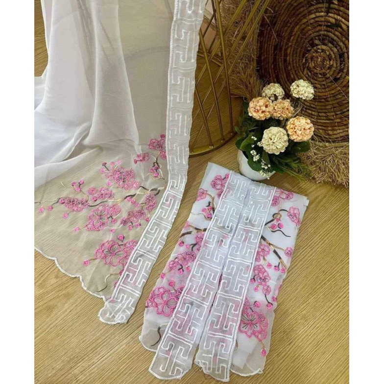 KODE C62H kain bordir putih murah terlaris terbaru kain kebaya bali juwita bahan kebaya encim