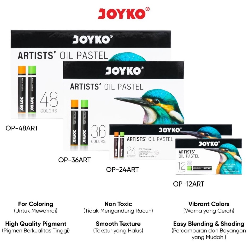 

KODE C48U Joyko Artists Oil Pastel Set