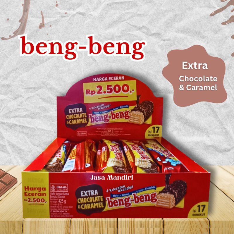 

Beng beng Wafer Cokelat & Karamel 25g