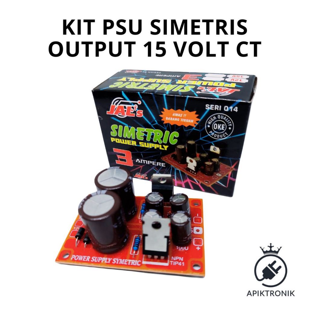 15 VOLT KIT PSU SIMETRIS 15 VOLT CT UNTUK TONE CONTROL