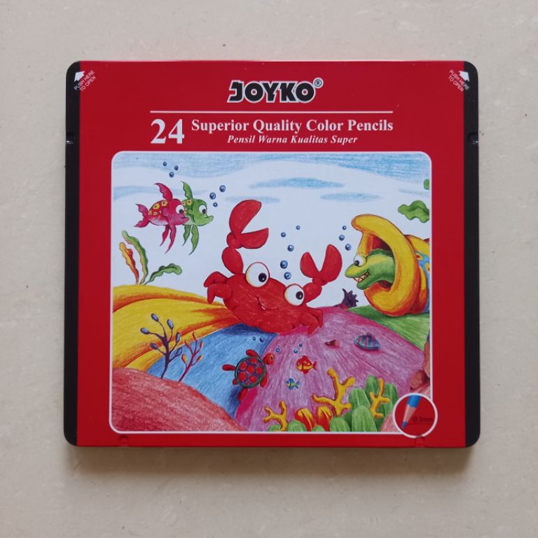 

SET Color Pencil Pensil Warna Kaleng Joyko CP24TC h I3Z5
