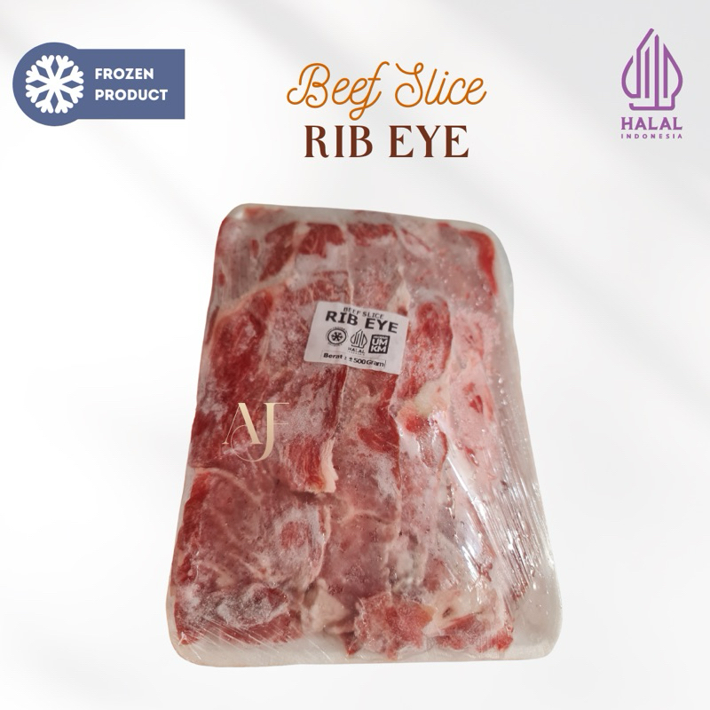 

Beef Slice Rib Eye / Daging Rib Eye / Daging Slice Iga / Daging Rusuk /Sukiyaki / Daging Slice BBQ