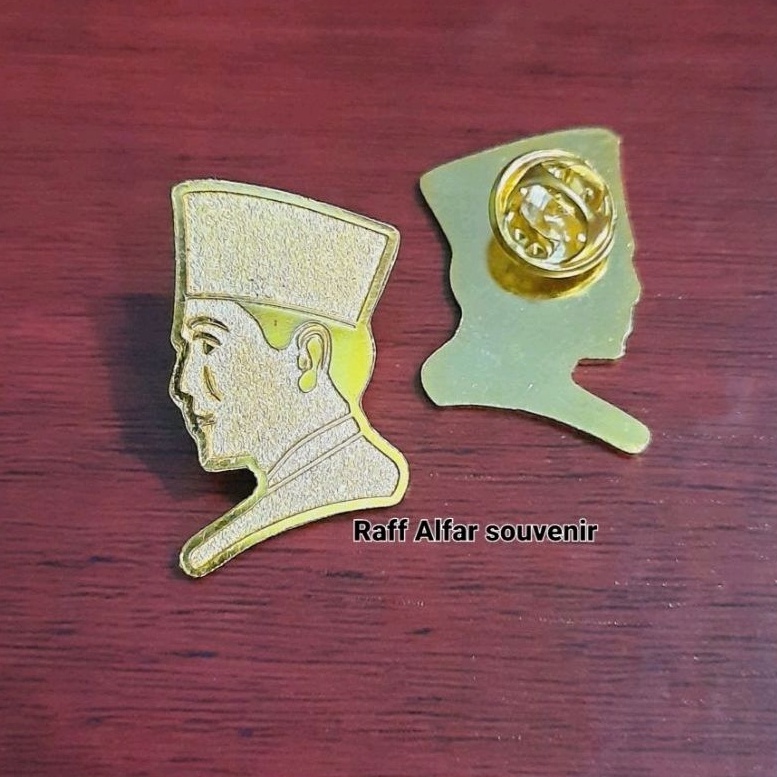 KODE L57T PIN SOEKARNO MODEL PREMIUM KUNINGAN TEBAL