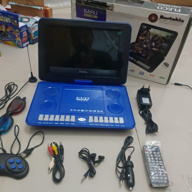 EVD  DVD Player game 4 edukasi anak nitendo Portable Fleco 78 FL78 e P2B7