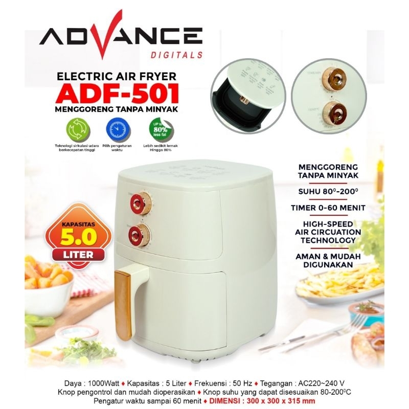 ADVANCE AIR FRYER ADVANCE ADF-501