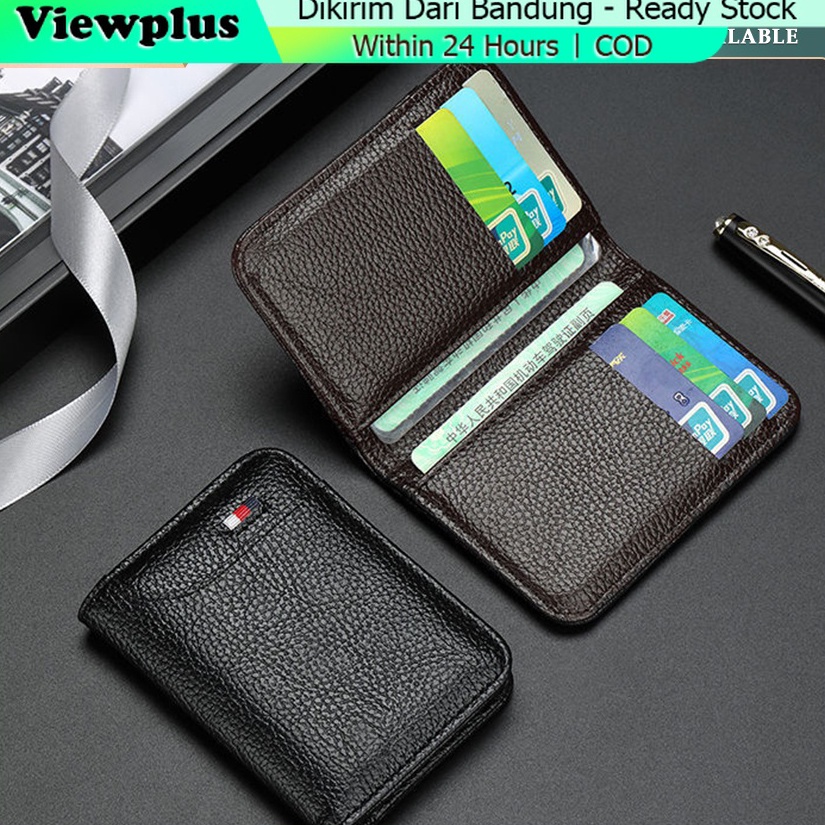 Dompet Kartu Card Holder Kulit Sintetis 9 Kartu Pria Wanita KODE B5R6