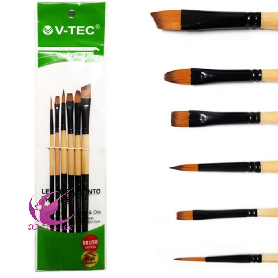 

Kuas Lukis Set isi 6 VTec Brush A52 Set 6 p D8F5