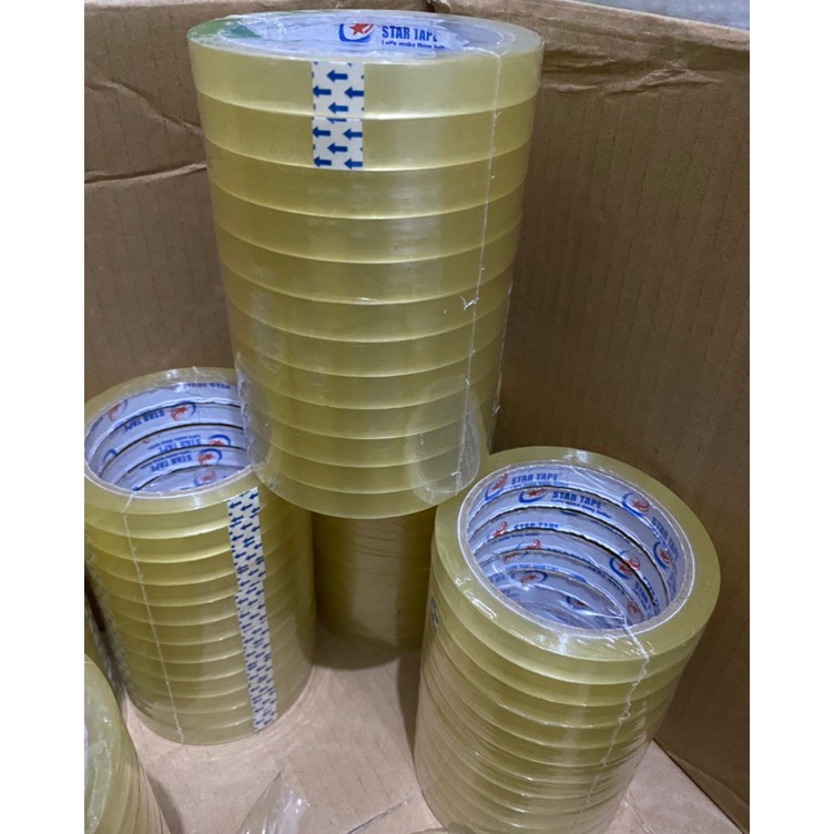 

LAKBAN OPP per 1 dus CLEAR 12 MM STAR TAPE MURAHHHHH KUALITAS TERBAIK g N5R2