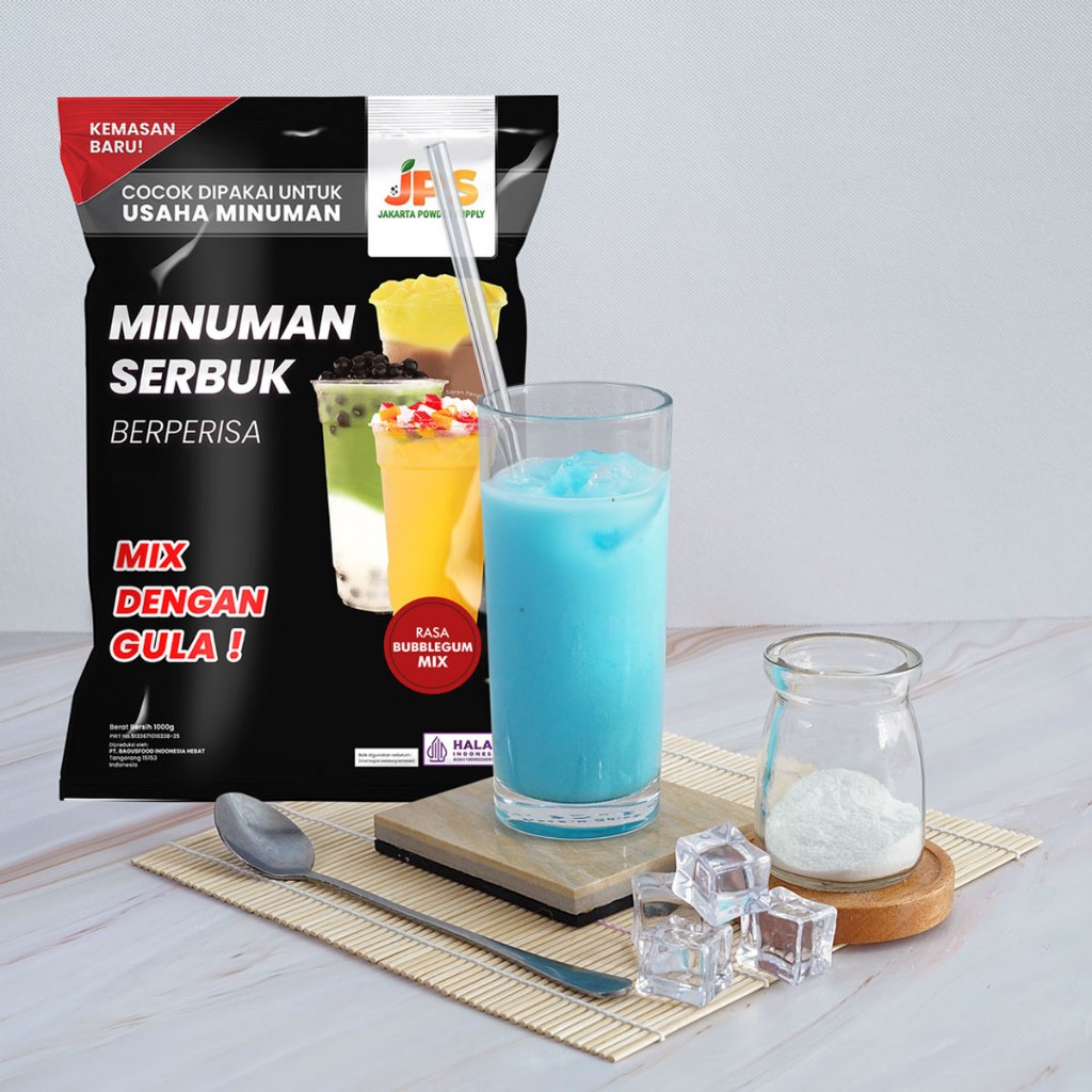 

JPS Mix Bubble Gum 1 kg Bubuk Minuman Dengan Gula / Serbuk Instan / Jakarta Powder Supply