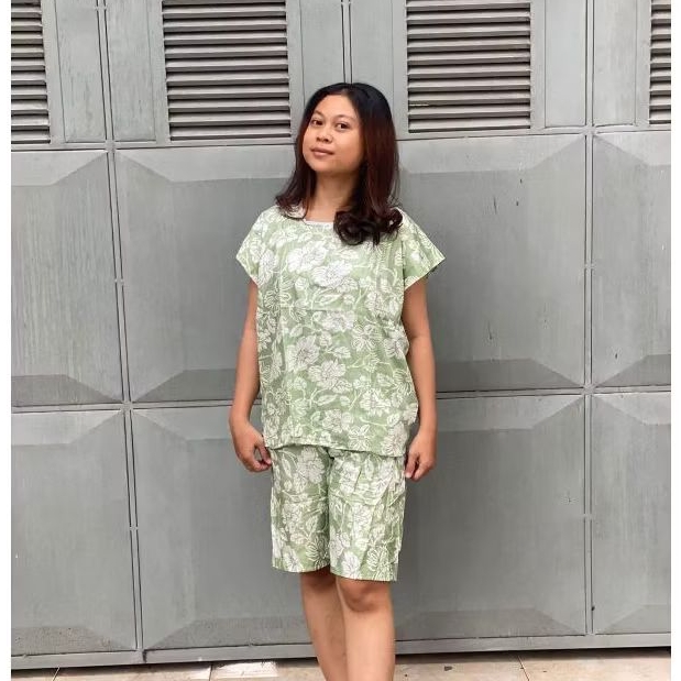 Setelan Celana Pendek Rayon Daster Celana Pendek Adem