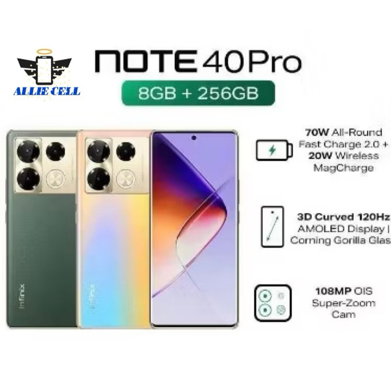 INFINIX NOT 40 Pro 5G 8/256gb New garansi resmi