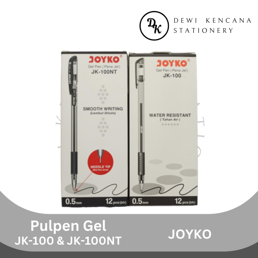

RK Pulpen Gel JOYKO JK-100 dan JK-100NT 0.5 1 Pak isi 12